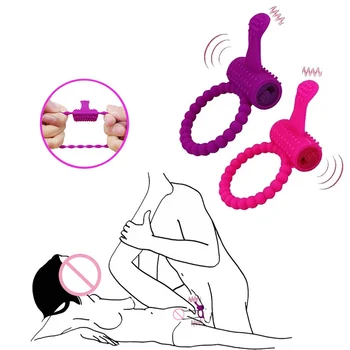 Вибратор с мужским кольцом для пениса, вибрирующее кольцо для члена, задерживающее эякуляцию, секс-игрушка с магнитной зарядкой Для мужчин, Мастурбатор с кольцом для пениса 18+